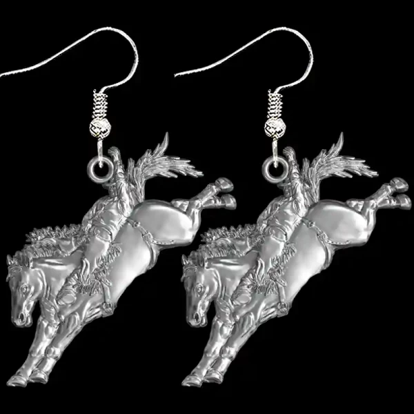 Bareback Bronc Rider Earrings